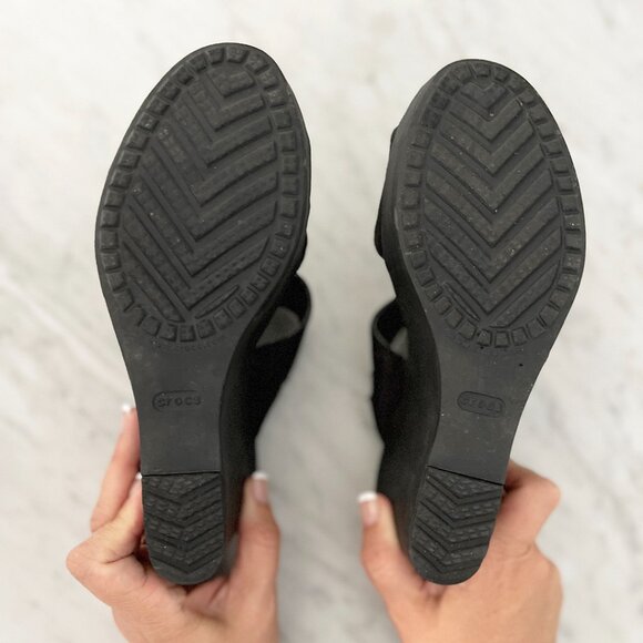 Crocs High Heels - Black - Size 8 - Picture 3 of 6